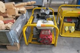 A Honda Hydraulic Porta Pack. Please note there is a £5 plus VAT Lift Out Fee on this lot.