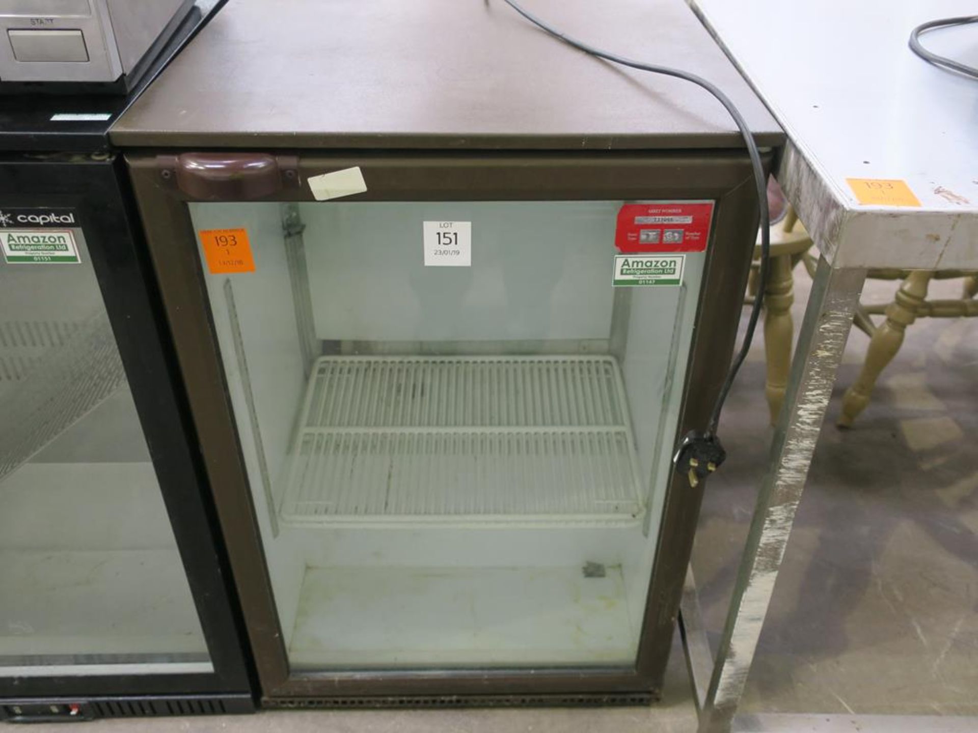 Cornelius Model 48339G001 Glass Fronted Display Chiller