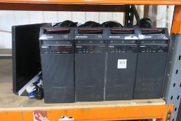 * 4 x Lenovo Think Centre PC's (2 x i3, 2 x i5) together with 1 x Monitor (please note hard drives