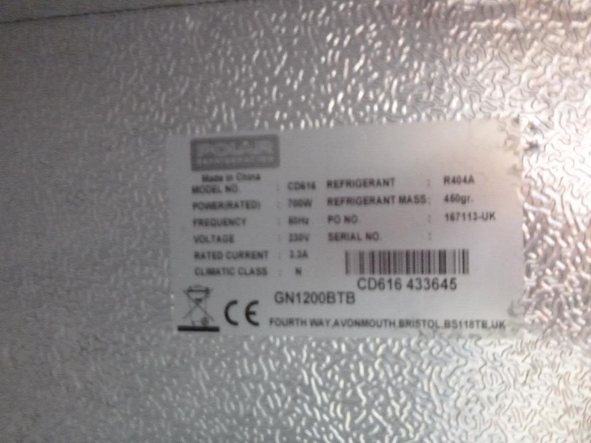 A Large Industrial Polar Refridgeration CD616/GN 1200 BTB Double Door Freezer. Please note there - Image 2 of 2