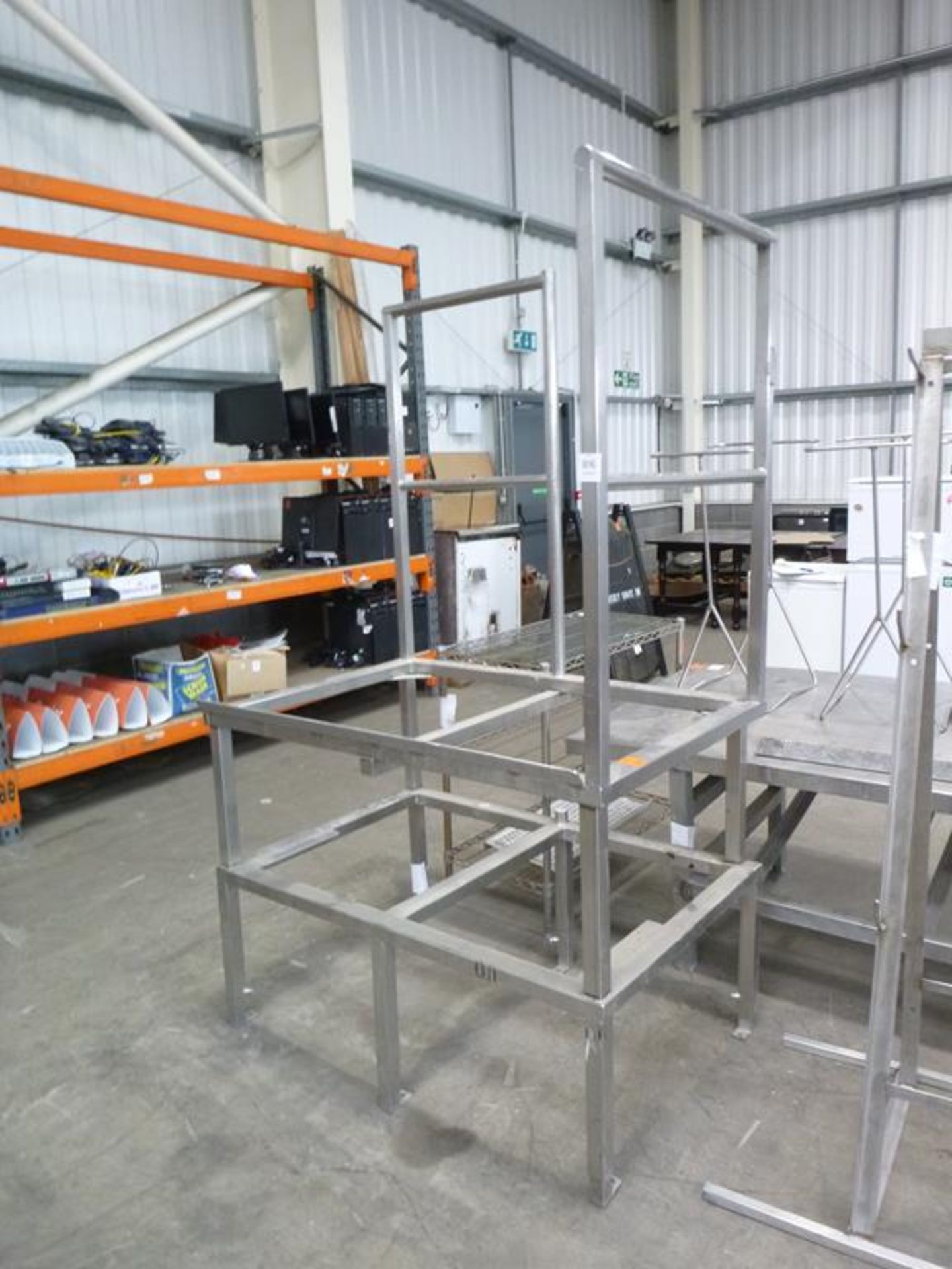 * Rectangular Stainless Steel Box Section Fabricated Frame Work overall dimensions H 2000mm, W