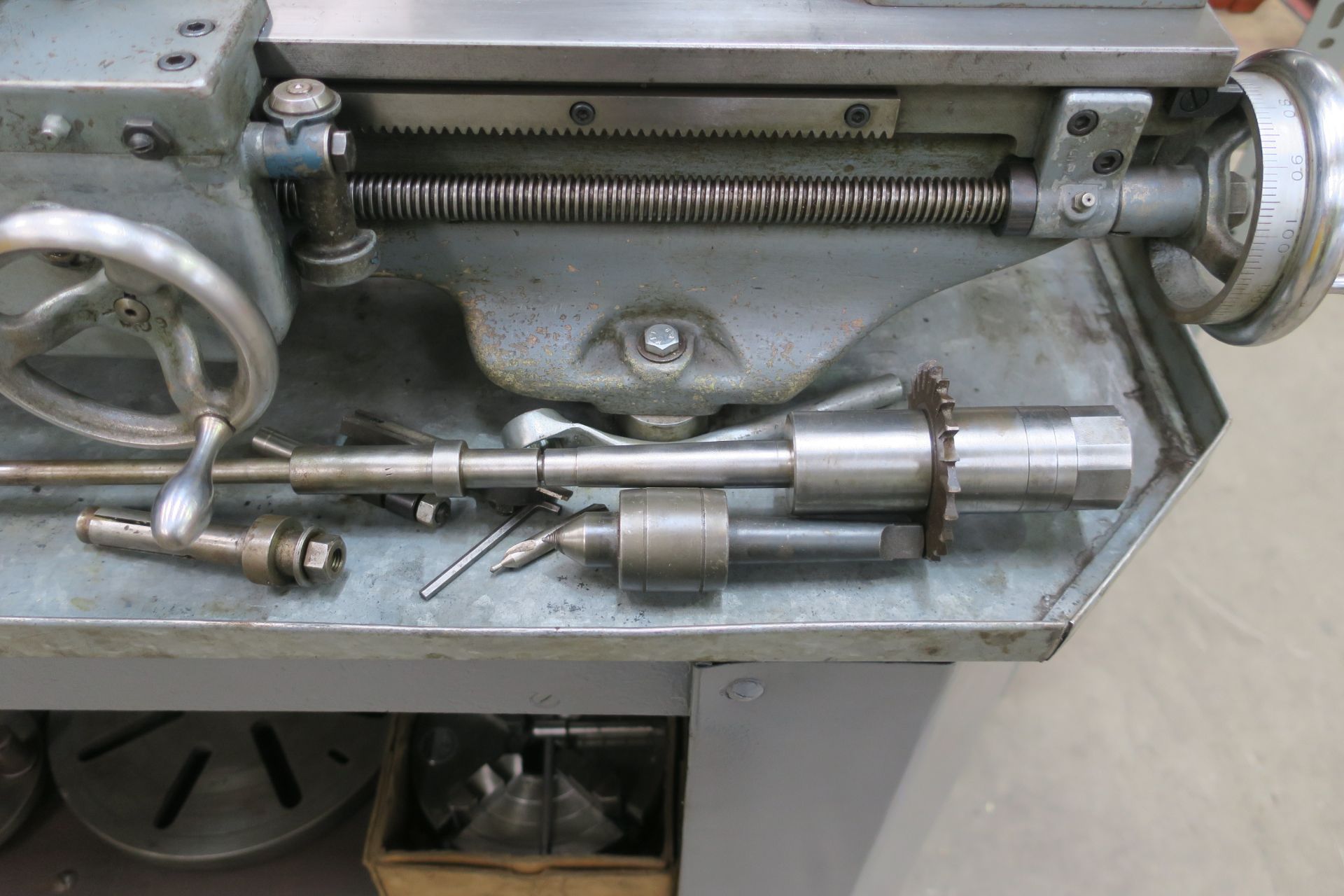 A Myford ML7 Lathe and Tooling 240V. Please note there is a £5 plus VAT lift out fee on this lot - Image 9 of 11