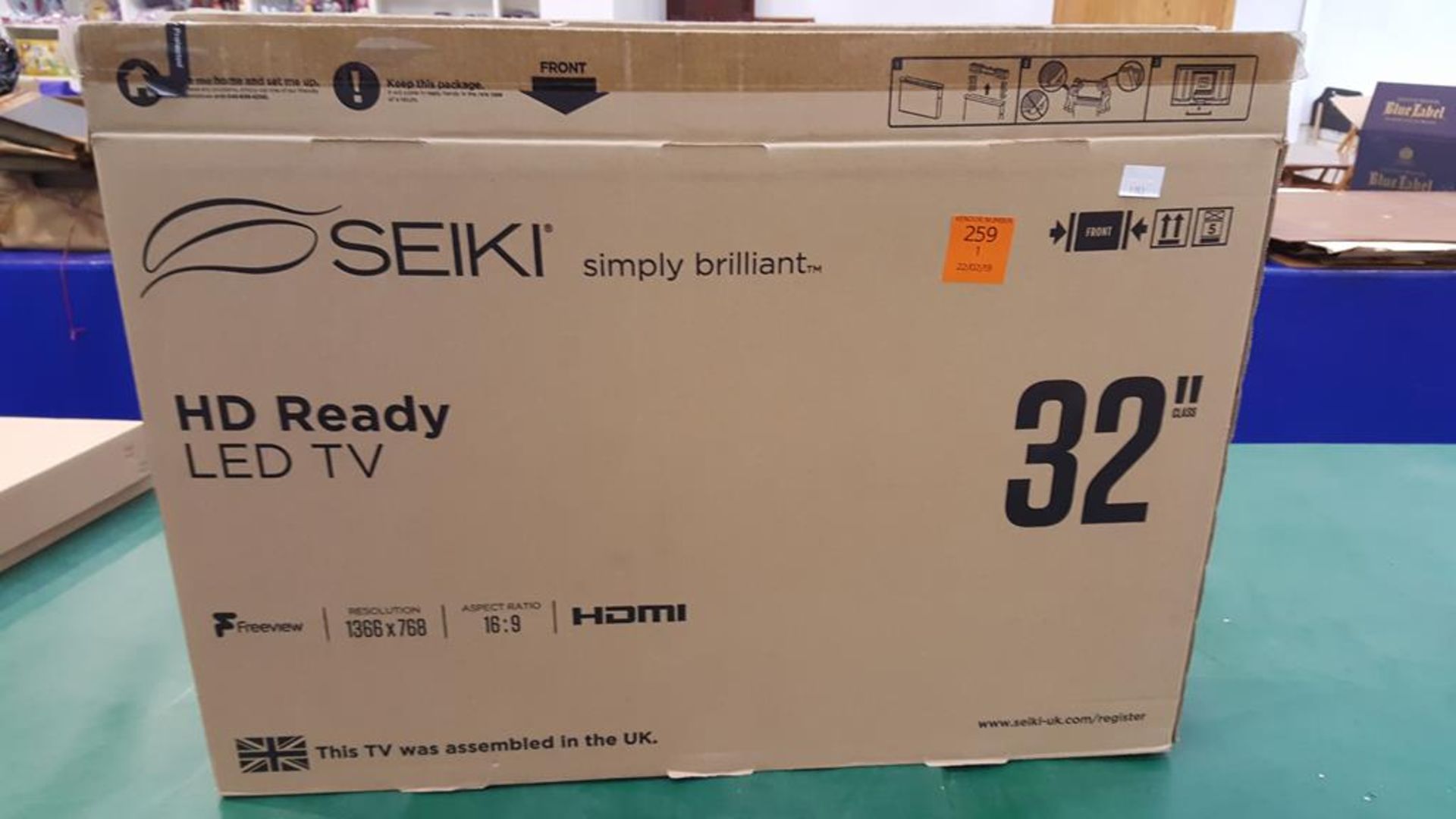 * A Seiki 'HD Ready LED' TV (model SE32HD07UK) with Box- No Remote - Image 4 of 4