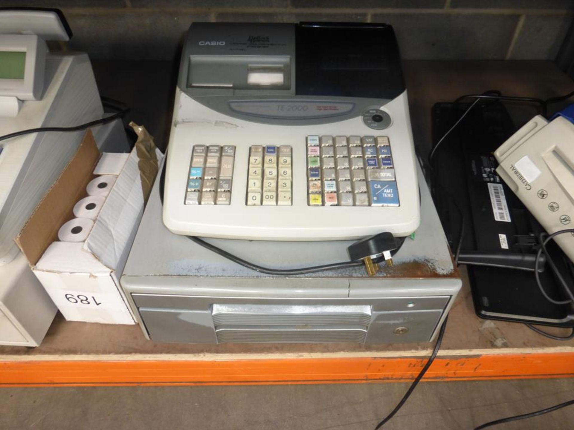 * A Casiote-2000 and a Sharp XE-A307 Cash Registers, a HP Office Jet Printer, a HP Monitor, Shredder - Image 3 of 5