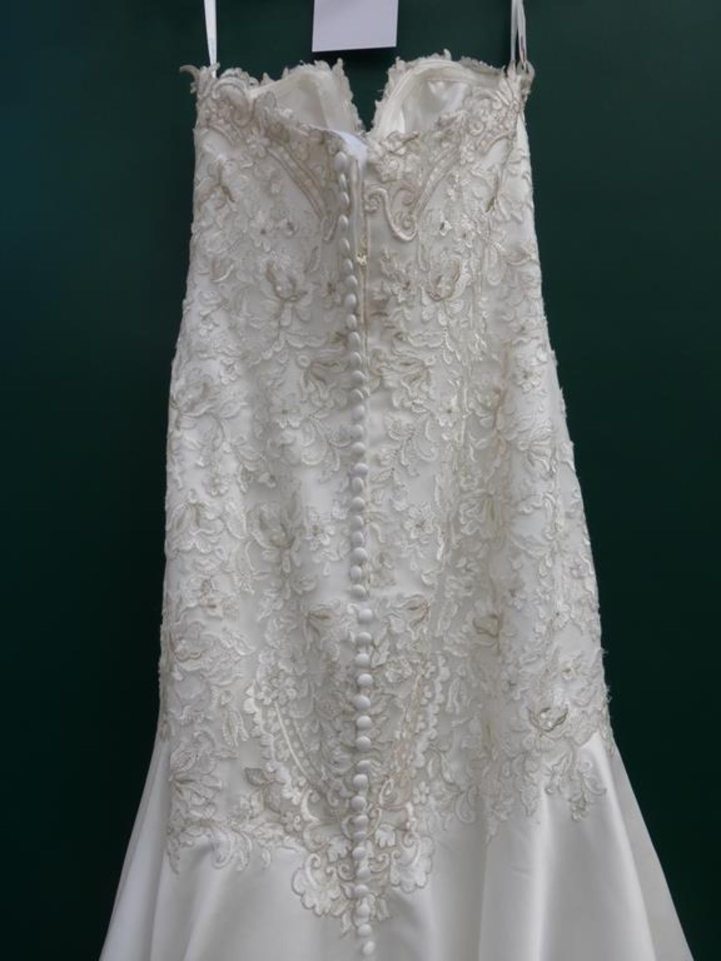 * Enchanting by Mon Cheri Wedding Dress UK Size 12 (RRP £1060) - Image 4 of 5