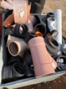 * CONTAINER FULL OF DRAINAGE FITTINGS. Please note this lot is located in Barton upon Humber. To