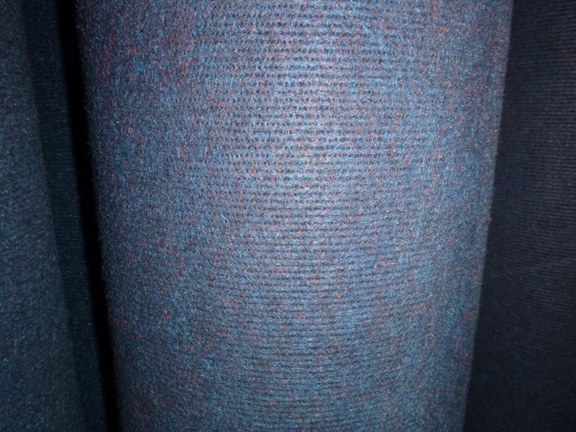 A Blue Ribbed Industrial Carpet - Image 2 of 2