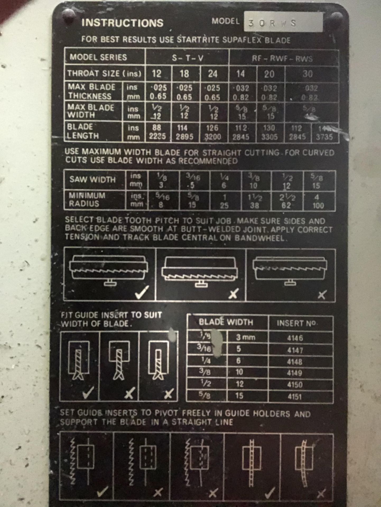 Startrite 30 RWS Metal Bandsaw - Image 5 of 5