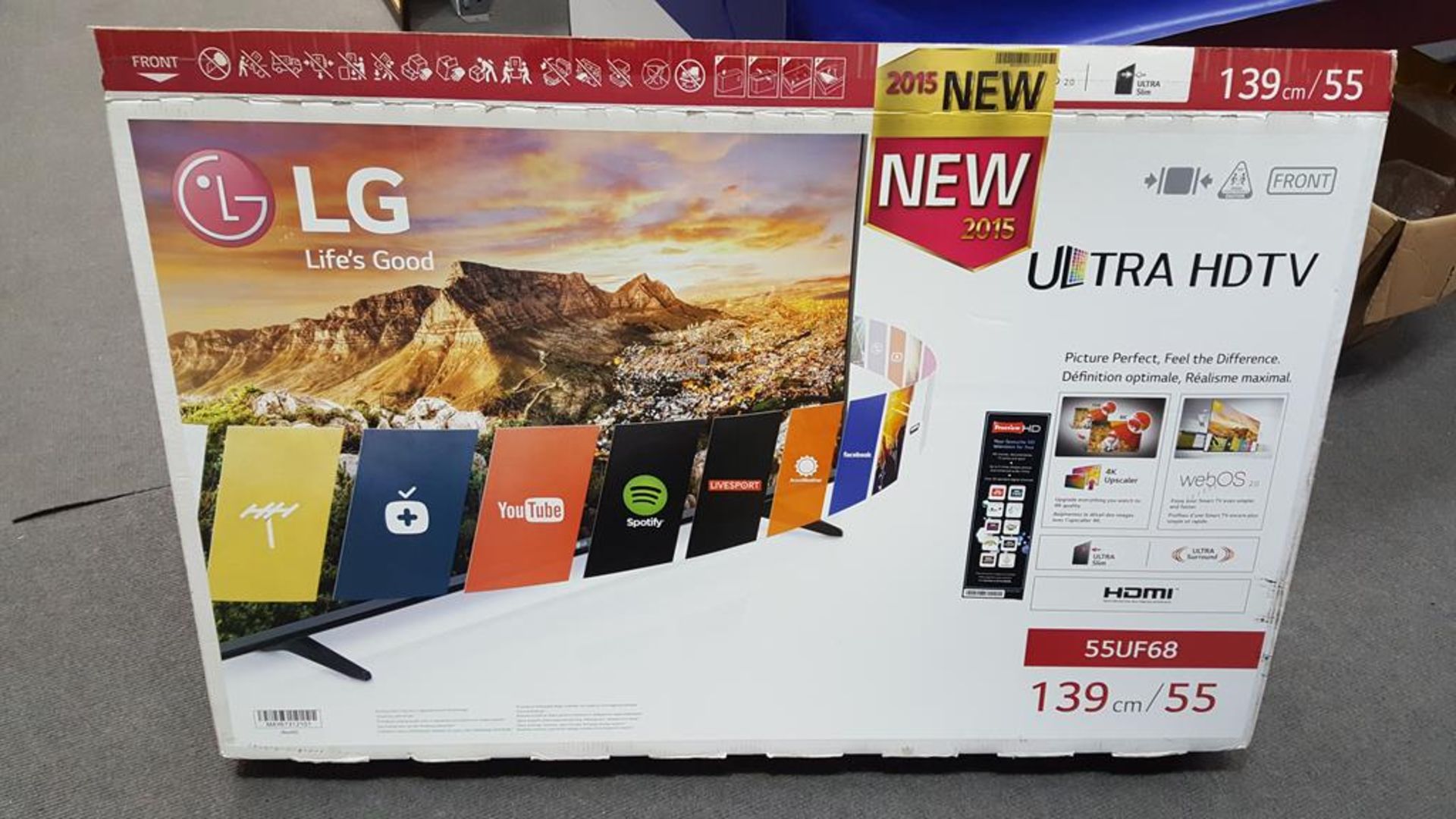 * An LG 55inch 'Ultra HD' TV (model 55UF68OV) with Box and Remote - Image 3 of 5