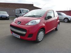 A Peugeot 107 Urban Lite 3 Door Hatchback 998cc Petrol. Date of First Registration 29-07-2011. Comes