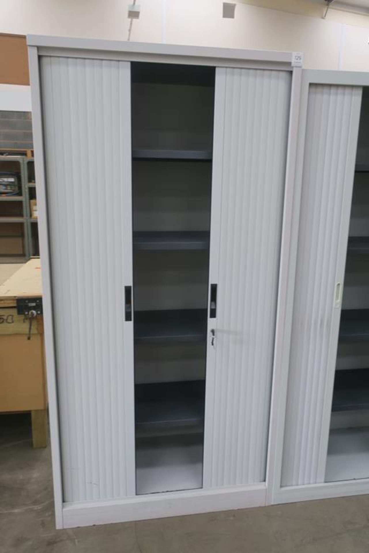 * 1 x Tambour Fronted Cabinet (no key). Please note there is a £5 plus VAT lift out fee on this lot - Image 2 of 2