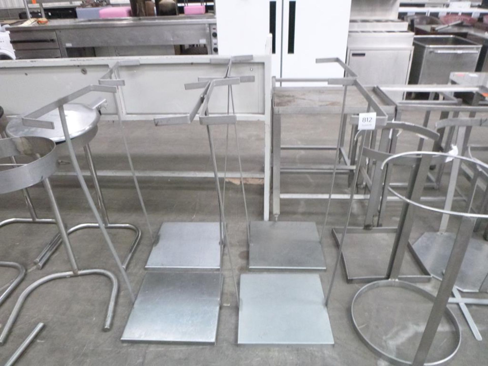 * 4 Tall Square Stainless Steel Refuge Sack Frames