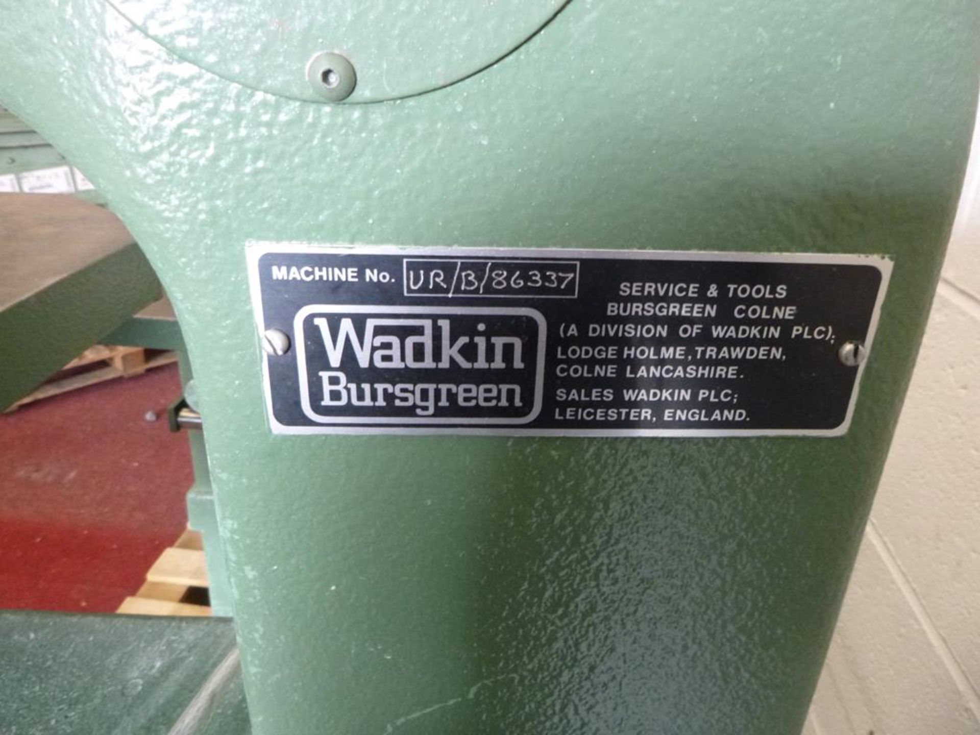 * Wadkin Bursgreen Overhead Router - Image 5 of 7