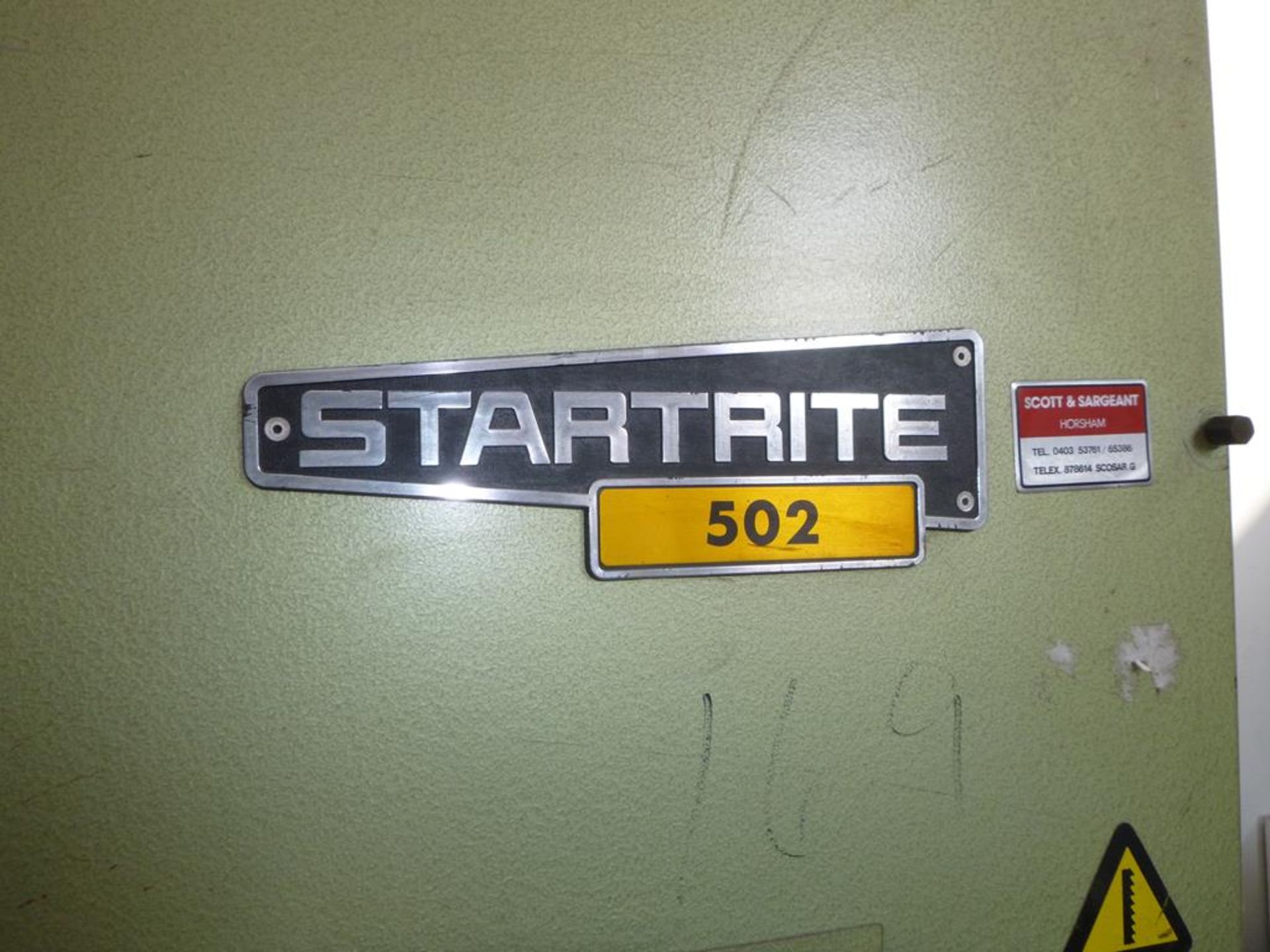 Startrite 502 Vertical Bandsaw - Image 2 of 6