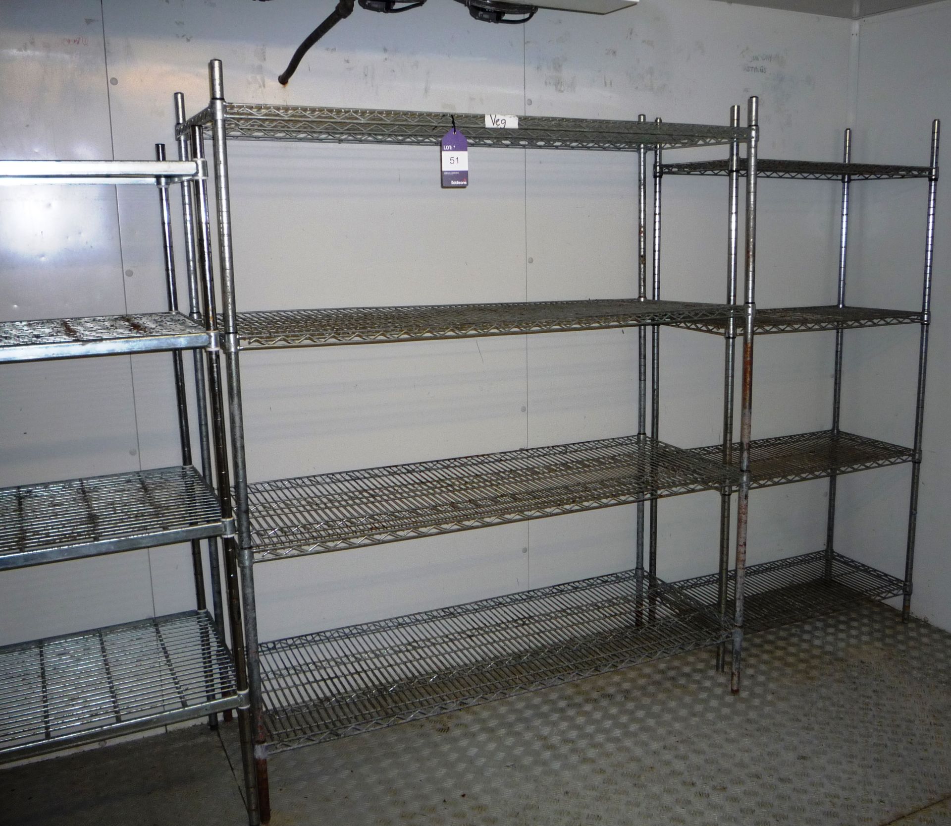 4 various 4 tier kitchen wire shelving units (walk - Image 2 of 2