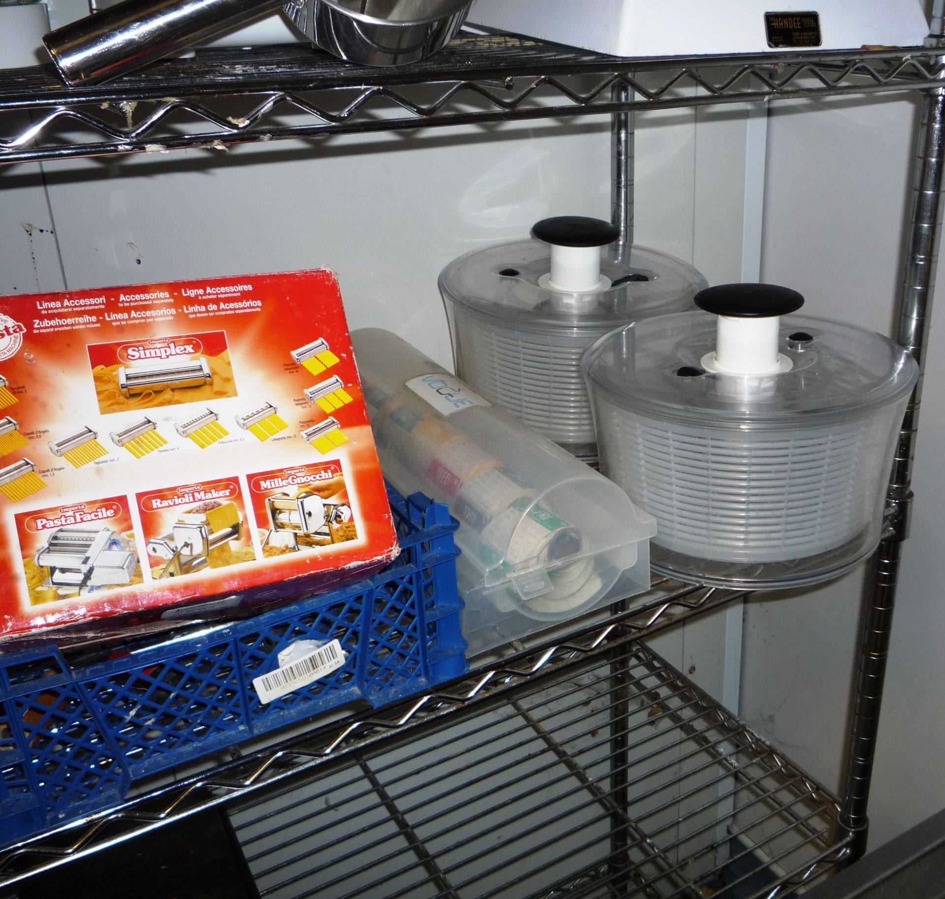 5 tier kitchen wire shelving unit and contents inc - Image 4 of 4