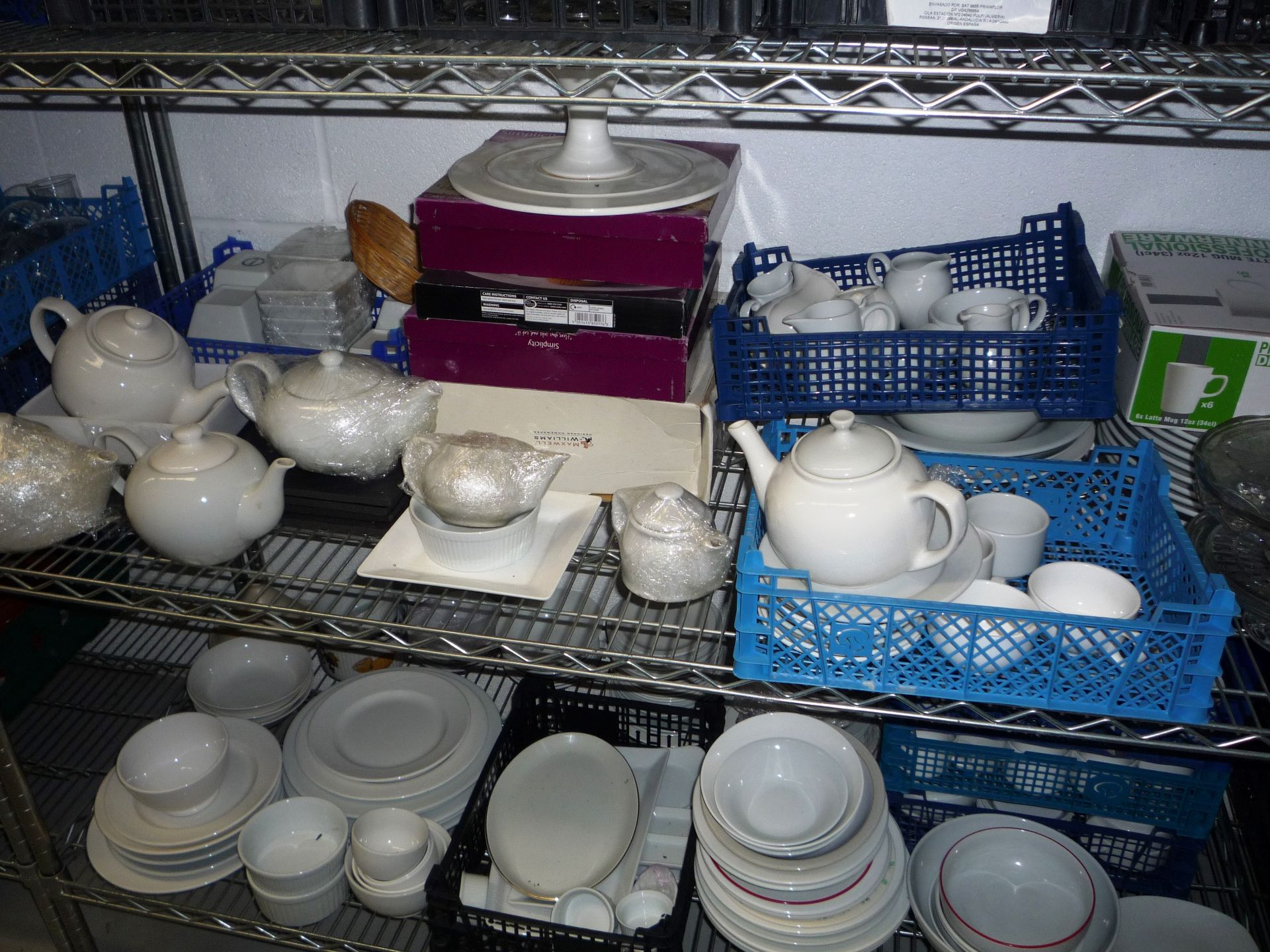 Quantity of crockery, tea pots, glass sundae dishe - Image 3 of 4