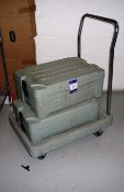 2 Melform food boxes on mobile trolley– viewing at
