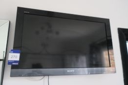 * Sony Bravia 30'' TV. This lot is located in Room 201