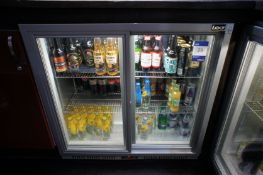 * LEC Double Glazed Door Refrigerator. (Contents not included) This lot is located in the Kitchen.