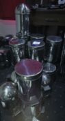 * Approx. 25 Chromed Bathroom and Bedroom Waste Pedal Bins. This lot is located in Room 100.