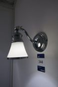 * 5 x Chrome/Glass Wall Lights. This lot is located in Corridor 200. All wall lights/electrical
