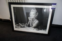 * Black and White Framed Marilyn Monroe Photo. This lot is located in Room 103