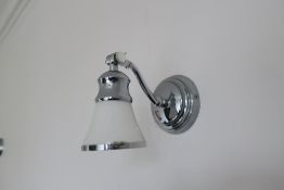 * Contents of Room to include 3 Chrome/Glass Wall Lights, Wall Print, Pair of Curtains and