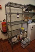 2 x Various Kitchen Shelving Units. This lot is located in the Kitchen. Buyers must bring sufficient