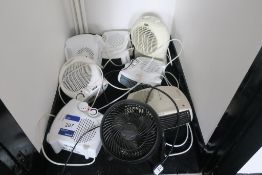 * 8 Assorted Fan Heaters