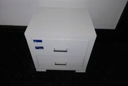 * Contents of room to include White Melamine 2 Door Wardrobe, 2 x Two Drawer Bedside Cabinets, 3