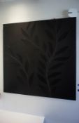 * Large Leaf Themed Wall Canvas (1000 x 1000). This lot is located in the Dining Room.