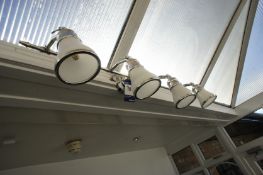 * Chrome/Glass Wall Mounted Light Bar. All wall lights/electrical fittings will be removed for