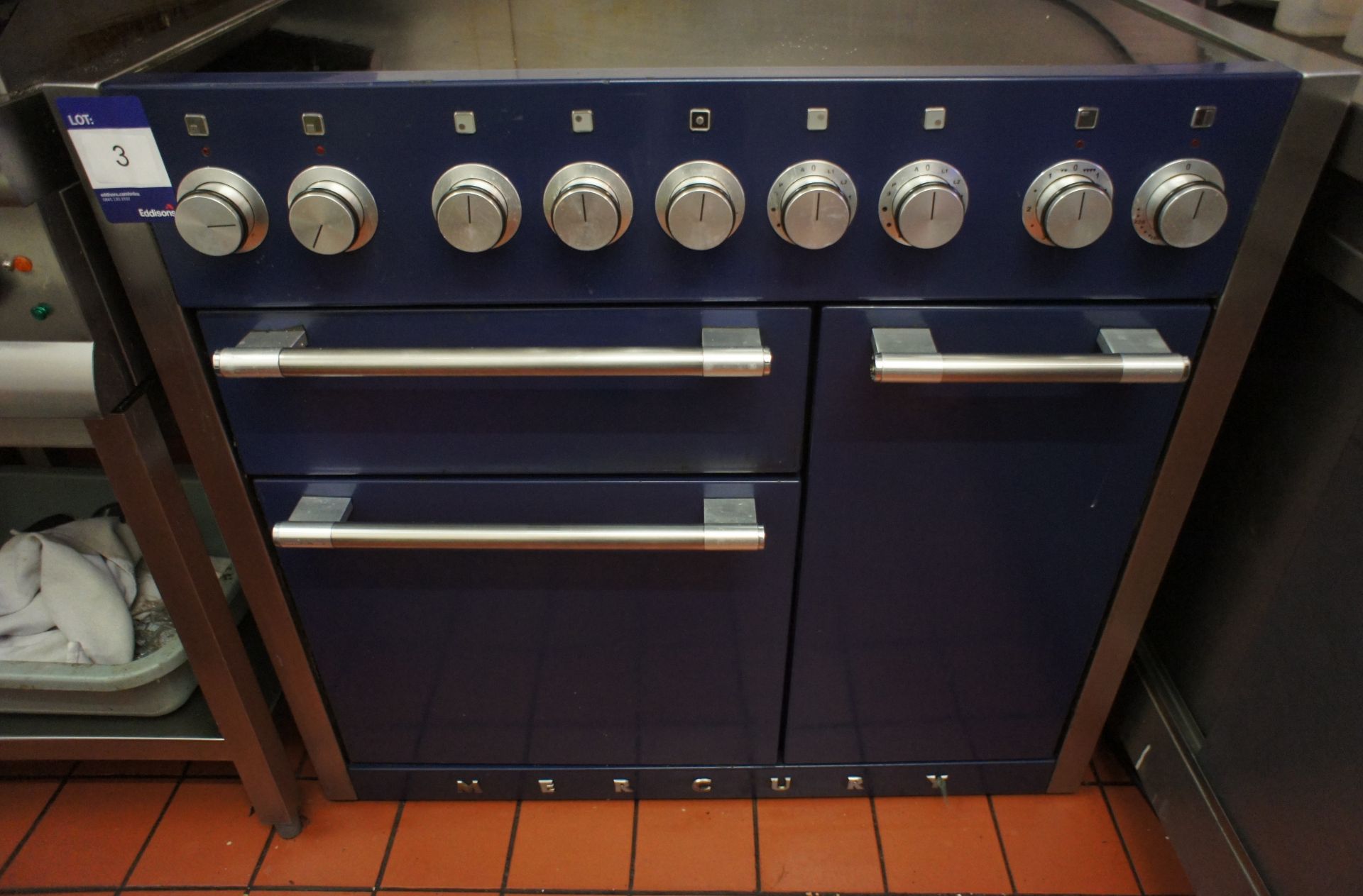 * Mercury Cooking Range Comprising - 3 Ovens, and 5 Induction Hobs. YOM: Not Known. This lot is