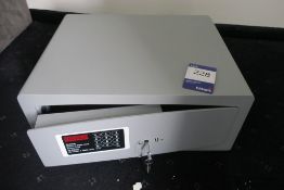 * Burton Safes Hotel Bedroom/Cupboard Minisafe with Keyboard Entry. This lot is located in Room 308.