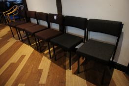 * 6 x Various Upholstered Reception/Meeting Chairs. This lot is located in the Dining Room. Buyers