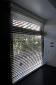 * Contemporary 5 Ball Pendant Light and Metalic Venetian Blind. All wall lights/electrical