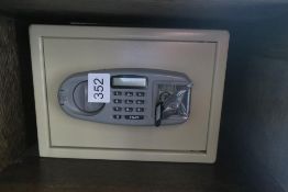 * Burton Safes Hotel Bedroom/Cupboard Minisafe with Keyboard Entry. This lot is located in Room 413