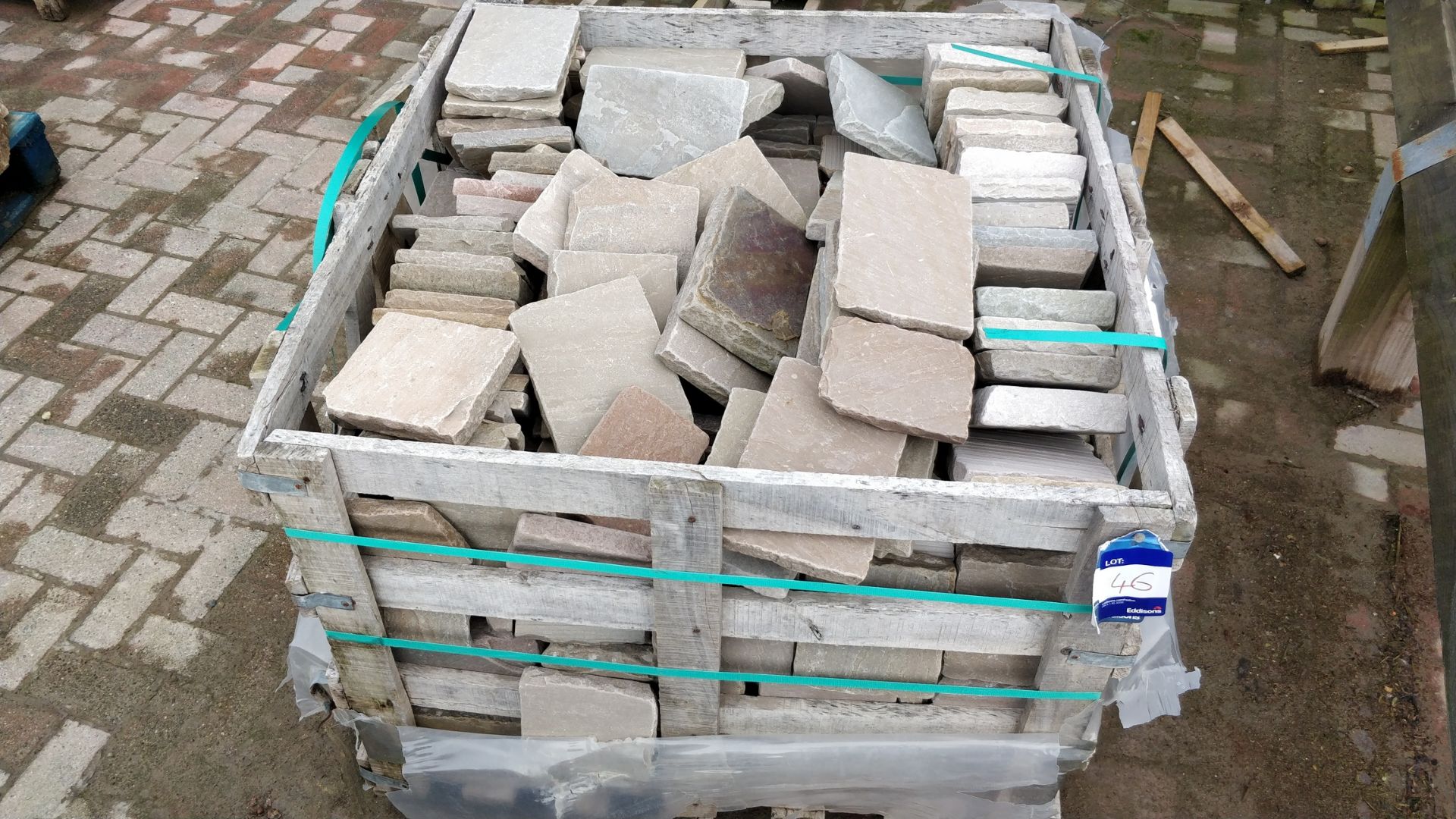 indian stone paving to crate