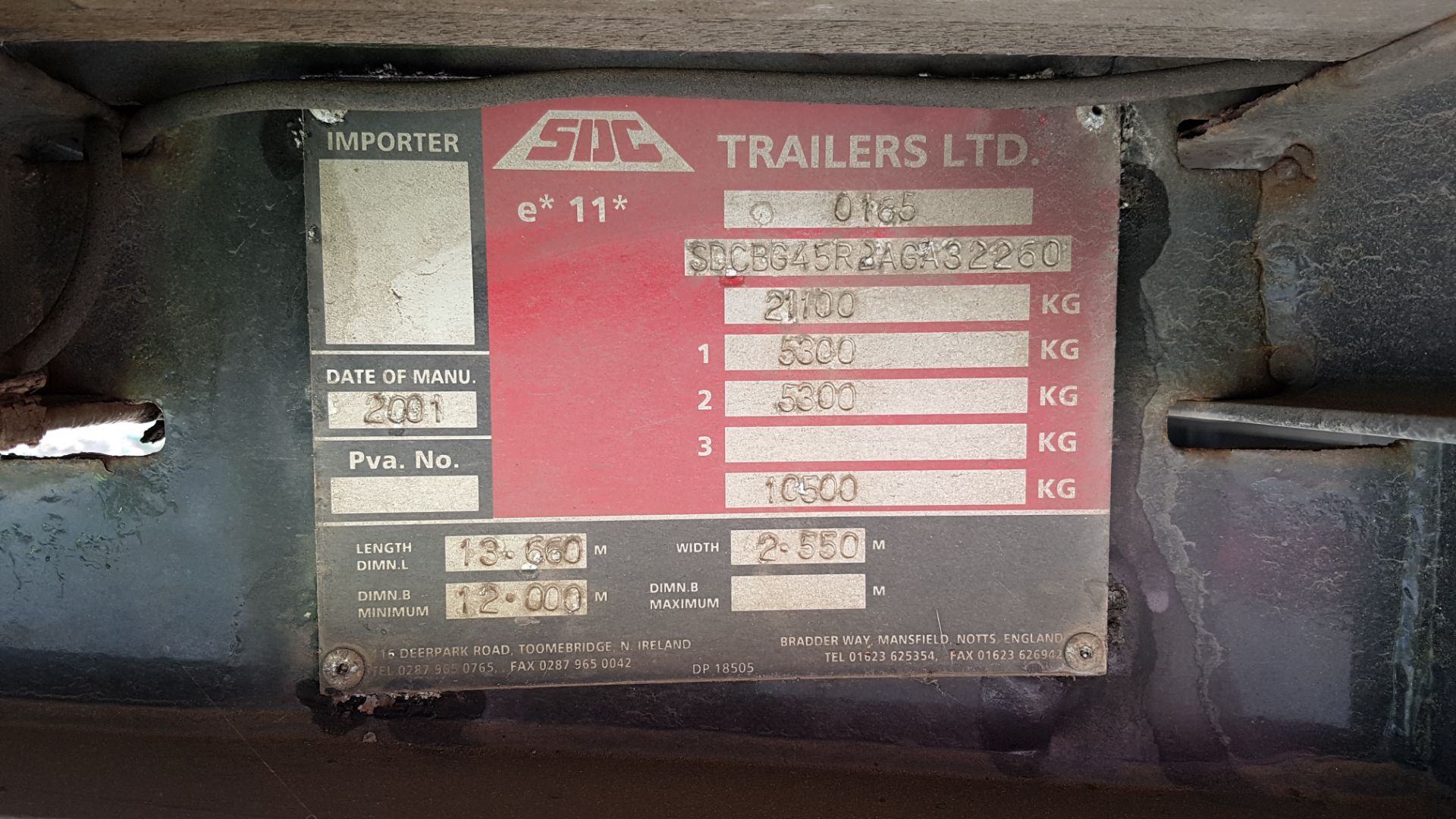 * SDC Twin Axle Box Trailer. - Image 5 of 5