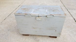 * A ''Van Vault'' Type Steel Tool Box. A Heavy Duty Steel Tool Chest