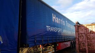 * M&G Triaxle Curtainside Trailer.