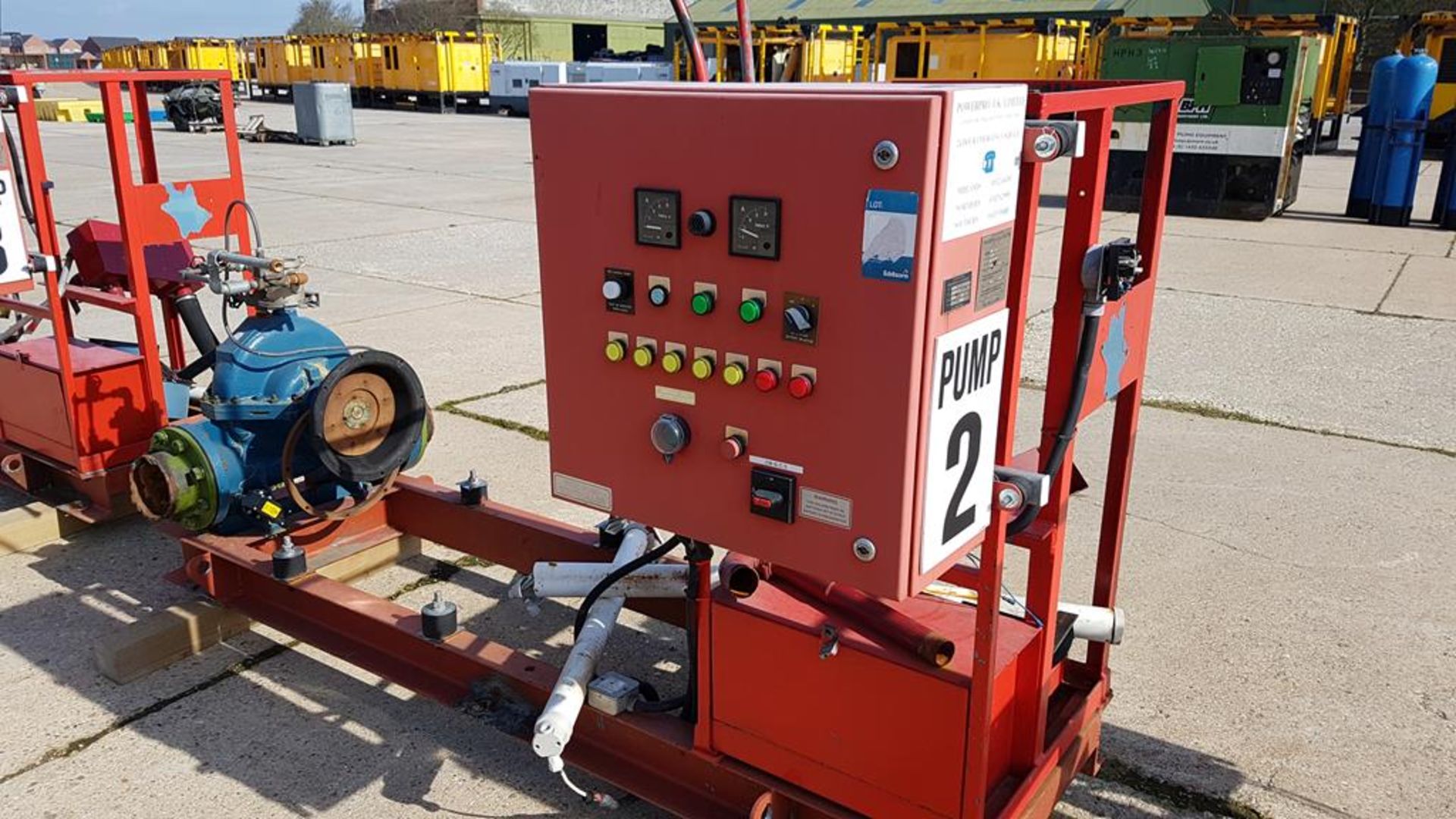 * Fire Pump and Control Panel on Skid.