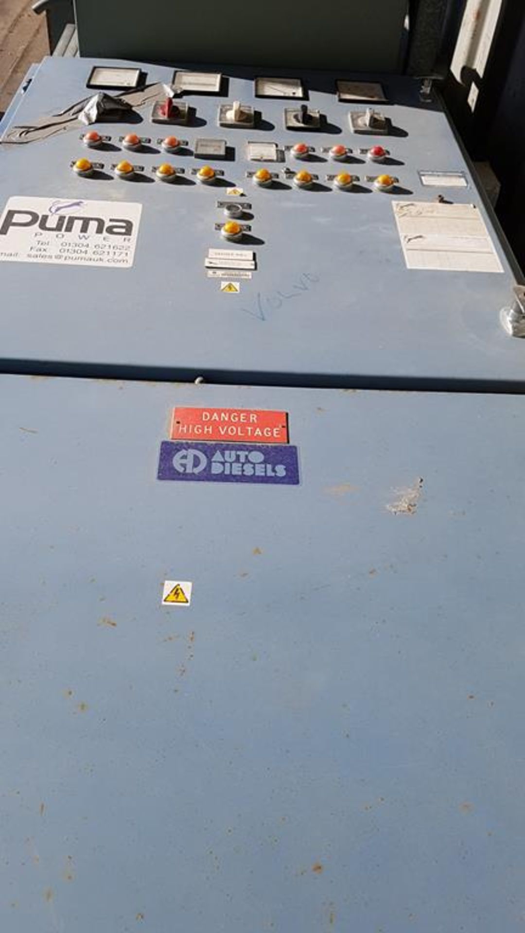 * Puma Generator Control Panel.
