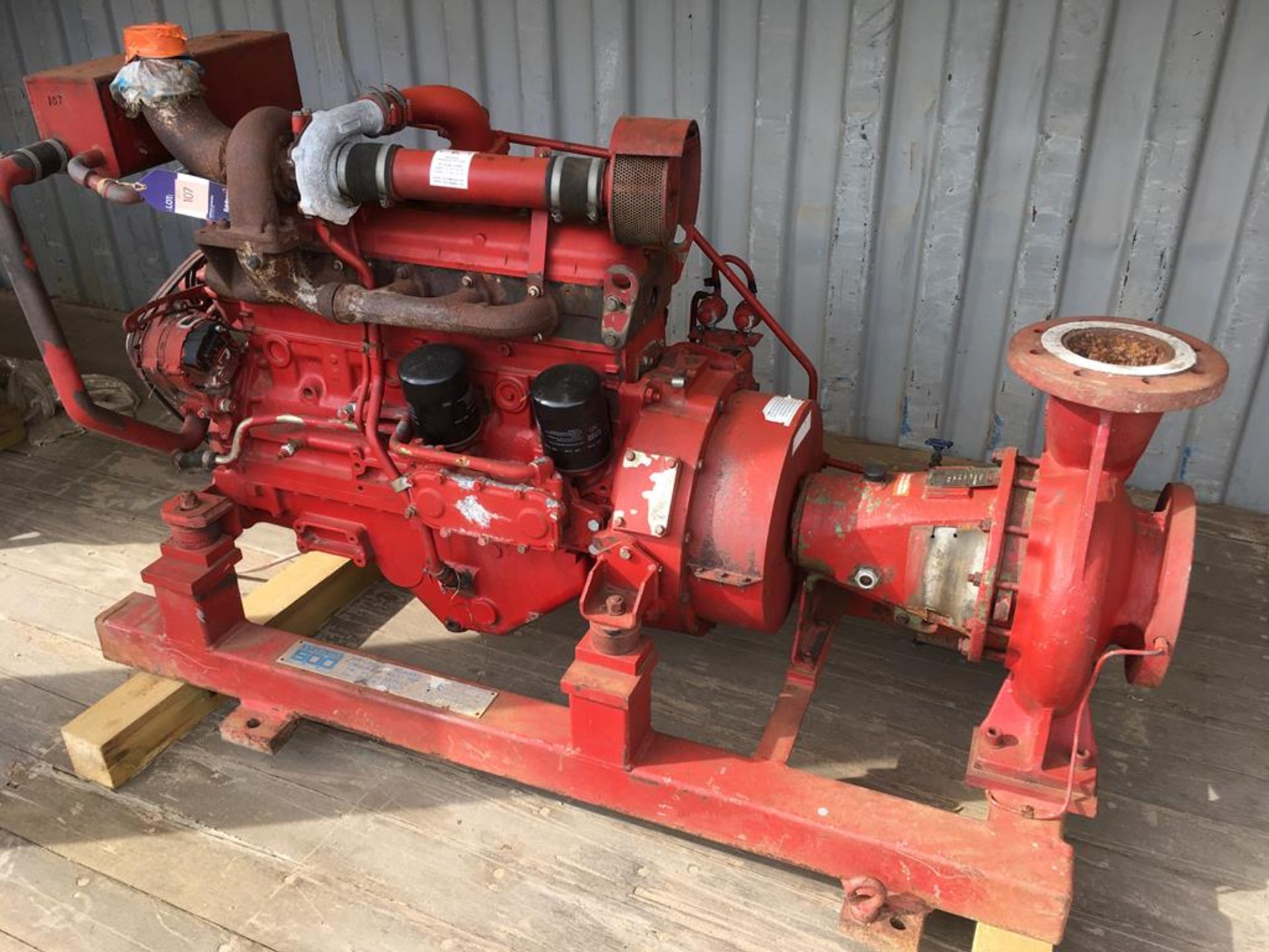 * Iveco 130hp Firedriver 175 Skid mounted Fire Pump.