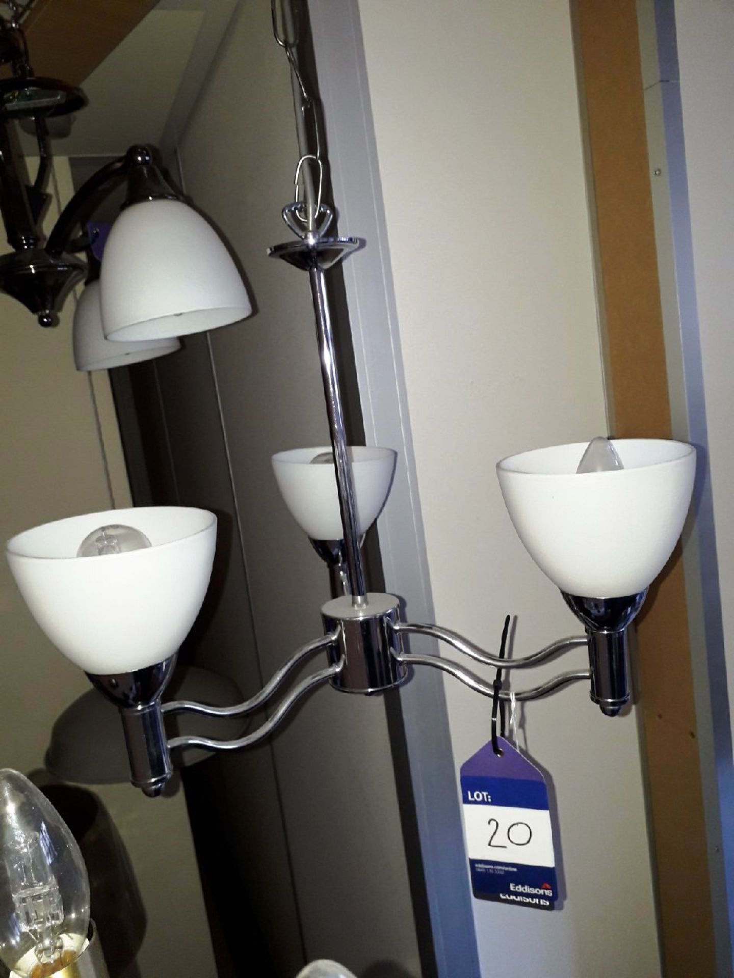 Endon 872 3CH 3 light chandelier – Polished chrome