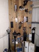 Contents of wall display to include quantity of external lights (approx.. 30) RRP. £1000