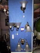 4 x various wall mounted lights (RRP. £240)