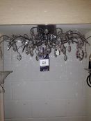 Franklight Chantilly 10 light ceiling light polished chrome RRP. £330