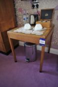 * Oak effect Rectangular Occasional Table. This lot is located in Bedroom Murray Tait